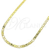 Oro Laminado Basic Necklace, Gold Filled Style Polished, Golden Finish, 5.223.017.30 (100 Gauge, 04 MM Thickness, 30 Inches Length)
