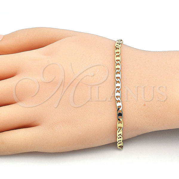 Gold Filled Bracelet — Basic Bracelet Polished 5. Gauge 04 MM Thickness — alternate product view — SKU 126344 | Oro Laminado brazalete — básico Bracelet pulido 5. Gauge 04 MM Thickness — SKU 126344