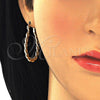 Oro Laminado Small Hoop, Gold Filled Style Twist Design, Polished, Golden Finish, 02.170.0253.25