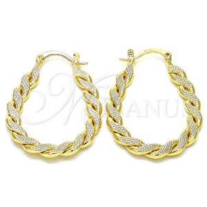 Gold Filled Hoop Earrings — Small Hoop Twist Design Polished 02. — main product view — SKU 126601 | Oro Laminado aretes de aro — Small Hoop Twist diseño pulido 02. — SKU 126601