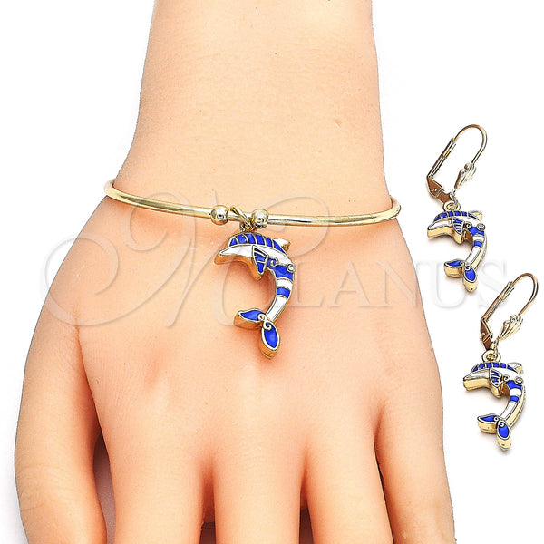 Gold Filled Ring — Necklace Bracelet Earring and Ring Dolphin Design with — alternate product view — SKU 126642 | Oro Laminado anillo — Necklace Bracelet Earring and Ring Dolphin diseño with — SKU 126642