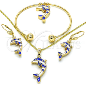 Gold Filled Ring — Necklace Bracelet Earring and Ring Dolphin Design with — main product view — SKU 126642 | Oro Laminado anillo — Necklace Bracelet Earring and Ring Dolphin diseño with — SKU 126642