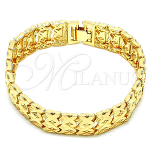 Gold Filled Bracelet — Fancy Bracelet Diamond Cutting 03. 13 MM Thickness — main product view — SKU 126695 | Oro Laminado brazalete — elegante Bracelet Diamond Cutting 03. 13 MM Thickness — SKU 126695