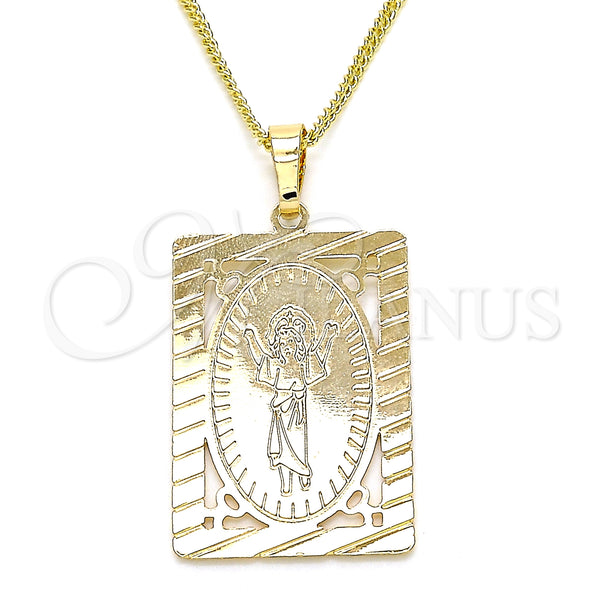 Gold Filled Necklace — Pendant Necklace Divino NiÃ±o Design Polished 04. 02 — main product view — SKU 126715 | Oro Laminado collar — Pendant Necklace Divino NiÃ±o diseño pulido 04. 02 — SKU 126715