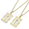 Oro Laminado Pendant Necklace, Gold Filled Style Divino NiÃ±o Design, Polished, Golden Finish, 04.106.0059.1.20 (02 MM Thickness, 20 Inches Length)