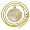 Oro Laminado Pendant Necklace, Gold Filled Style Divino NiÃ±o Design, Polished, Golden Finish, 04.106.0063.1.20 (02 MM Thickness, 20 Inches Length)