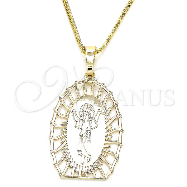 Gold Filled Necklace — Pendant Necklace Divino NiÃ±o Design Polished 04. 02 — main product view — SKU 126748 | Oro Laminado collar — Pendant Necklace Divino NiÃ±o diseño pulido 04. 02 — SKU 126748