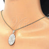 Oro Laminado Pendant Necklace, Gold Filled Style Guadalupe Design, Polished, Golden Finish, 04.106.0051.1.20 (02 MM Thickness, 20 Inches Length)