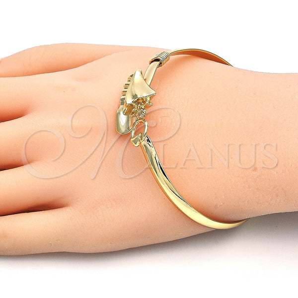 Gold Filled Jewelry — Individual Bangle Polished 07. 05 MM Thickness Size — alternate product view — SKU 126918 | Oro Laminado joyería — Individual Bangle pulido 07. 05 MM Thickness Size — SKU 126918