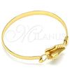 Oro Laminado Individual Bangle, Gold Filled Style Polished, Golden Finish, 07.185.0008.1.04 (05 MM Thickness, Size 4 (2.25 Diameter))