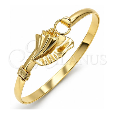 Oro Laminado Individual Bangle, Gold Filled Style Polished, Golden Finish, 07.185.0008.1.04 (05 MM Thickness, Size 4 (2.25 Diameter))