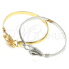 Oro Laminado Individual Bangle, Gold Filled Style Polished, Golden Finish, 07.185.0008.1.04 (05 MM Thickness, Size 4 (2.25 Diameter))