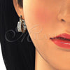 Oro Laminado Small Hoop, Gold Filled Style with White Cubic Zirconia, Polished, Golden Finish, 02.210.0266.20