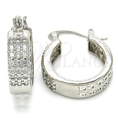 Rhodium Gold-Filled Hoop Earrings 02.210.0266.7.20 — main product image — SKU 126934 | Argollas 02.210.0266.7.20 — imagen principal del producto — SKU 126934