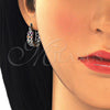 Rhodium Gold Filled Small Hoop, with Multicolor Cubic Zirconia, Polished, Rhodium Finish, 02.210.0268.6.15