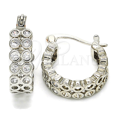 Rhodium Gold-Filled Hoop Earrings 02.210.0268.7.15 — main product image — SKU 126952 | Argollas 02.210.0268.7.15 — imagen principal del producto — SKU 126952