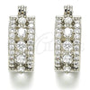 Rhodium Plated Children Hoop, with White Cubic Zirconia, Polished, Rhodium Finish, 02.210.0269.5.15