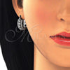 Rhodium Gold Filled Children Hoop, with White Cubic Zirconia, Polished, Rhodium Finish, 02.210.0269.5.15