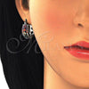Rhodium Gold Filled Small Hoop, with Multicolor Cubic Zirconia, Polished, Rhodium Finish, 02.210.0269.9.15