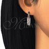 Rhodium Gold Filled Small Hoop, with Garnet and White Micro Pave, Polished, Rhodium Finish, 02.210.0270.5.20
