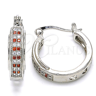 Rhodium Gold-Filled Hoop Earrings 02.210.0270.5.20 — main product image — SKU 126968 | Argollas 02.210.0270.5.20 — imagen principal del producto — SKU 126968