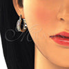 Oro Laminado Small Hoop, Gold Filled Style with Multicolor Micro Pave, Polished, Golden Finish, 02.210.0271.3.20