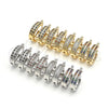 Oro Laminado Small Hoop, Gold Filled Style with Multicolor Micro Pave, Polished, Golden Finish, 02.210.0271.3.20