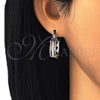 Rhodium Gold Filled Small Hoop, with Multicolor Micro Pave, Polished, Rhodium Finish, 02.210.0271.7.20