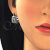 Rhodium Gold Filled Small Hoop, with Black and White Micro Pave, Polished, Rhodium Finish, 02.210.0277.6.15