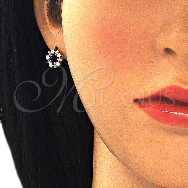 Gold Filled Ring — Stud Earring Star Design with White Cubic Zirconia — alternate product view — SKU 127068 | Oro Laminado anillo — Stud Earring estrella diseño with blanco Cubic Zirconia — SKU 127068