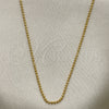 Oro Laminado Basic Necklace, Gold Filled Style Ball Design, Polished, Golden Finish, 04.32.0014.20 (01 MM Thickness, 20 Inches Length)