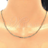 Oro Laminado Basic Necklace, Gold Filled Style Figaro Design, Polished, Golden Finish, 04.32.0017.18 (03 MM Thickness, 18 Inches Length)