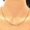 Oro Laminado Basic Necklace, Gold Filled Style Mariner Design, Polished, Golden Finish, 04.32.0006.16 (0.50 Gauge, 02 MM Thickness, 16 Inches Length)