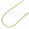 Oro Laminado Basic Necklace, Gold Filled Style Mariner Design, Polished, Golden Finish, 04.32.0006.16 (0.50 Gauge, 02 MM Thickness, 16 Inches Length)