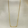 Oro Laminado Basic Necklace, Gold Filled Style Mariner Design, Polished, Golden Finish, 04.32.0006.16 (0.50 Gauge, 02 MM Thickness, 16 Inches Length)
