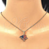 Oro Laminado Fancy Pendant, Gold Filled Style Eagle Design, Polished, Golden Finish, 03.32.0240