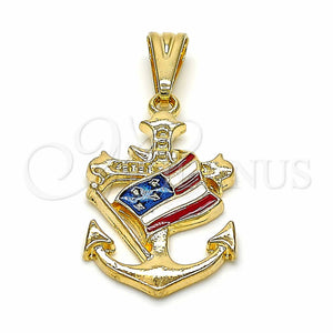 Gold Filled Pendant — Religious Pendant Anchor Design Polished 03.32. — main product view — SKU 127135 | Oro Laminado dije — Religious Pendant Anchor diseño pulido 03.32. — SKU 127135