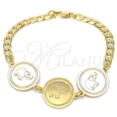 Gold Filled Gold-Filled Elephant Bracelet 03.63.2038.08 for wholesale, main product view