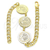 Oro Laminado Fancy Bracelet, Gold Filled Style Tree Design, Polished, Golden Finish, 03.63.2051.08 (05 MM Thickness, 8 Inches Length)