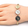 Oro Laminado Fancy Bracelet, Gold Filled Style Dolphin Design, Polished, Golden Finish, 03.63.2053.08 (05 MM Thickness, 8 Inches Length)