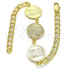 Oro Laminado Fancy Bracelet, Gold Filled Style Owl Design, Polished, Golden Finish, 03.63.2054.08 (05 MM Thickness, 8 Inches Length)