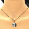 Oro Laminado Fancy Pendant, Gold Filled Style Anchor Design, Polished, Two Tone, 05.32.0063