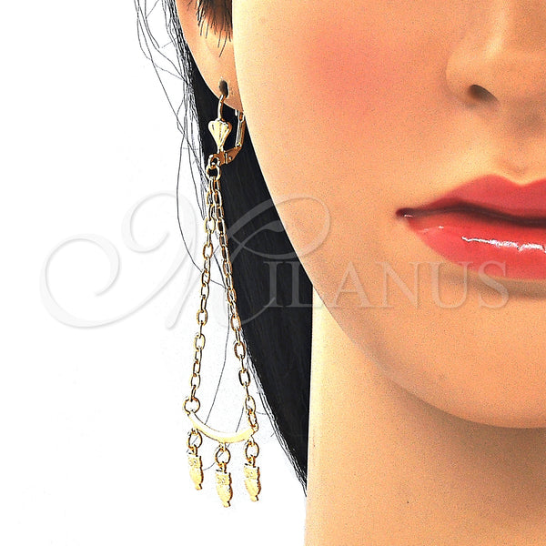 Gold Filled Ring — Long Earring Owl and Rolo Design Polished 02.32. — alternate product view — SKU 127182 | Oro Laminado anillo — Long Earring Owl and Rolo diseño pulido 02.32. — SKU 127182