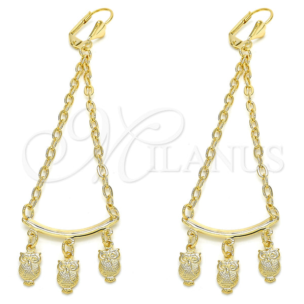Gold Filled Ring — Long Earring Owl and Rolo Design Polished 02.32. — main product view — SKU 127182 | Oro Laminado anillo — Long Earring Owl and Rolo diseño pulido 02.32. — SKU 127182