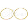 Oro Laminado Medium Hoop, Gold Filled Style Polished, Golden Finish, 02.32.0553.40