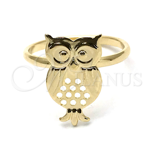 Gold Filled Ring — Elegant Ring Owl Design Polished 01.09. Size 6 — main product view — SKU 127192 | Oro Laminado anillo — Elegant Ring Owl diseño pulido 01.09. Size 6 — SKU 127192