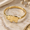 Oro Laminado Elegant Ring, Gold Filled Style Elephant Design, Polished, Golden Finish, 01.09.0002.07 (Size 7)