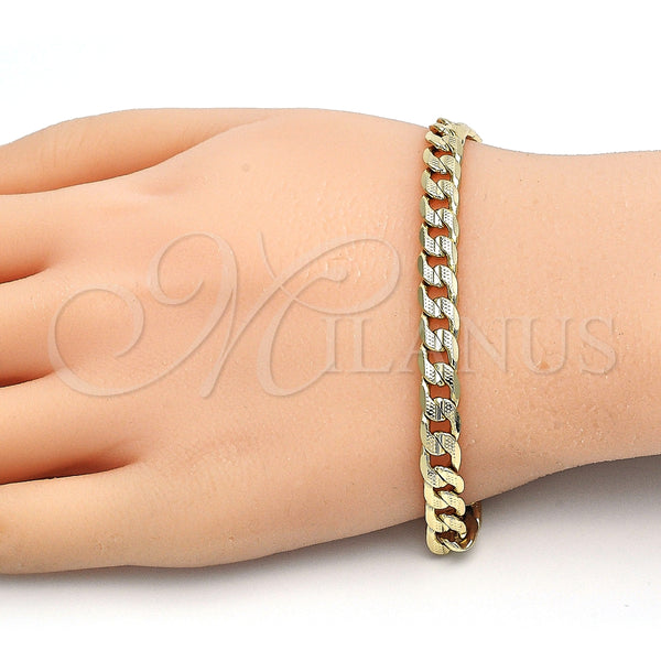 Gold Filled Bracelet — Basic Bracelet Curb Design Polished 04. Gauge 06 — alternate product view — SKU 127209 | Oro Laminado brazalete — básico Bracelet Curb diseño pulido 04. Gauge 06 — SKU 127209