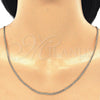 Oro Laminado Basic Necklace, Gold Filled Style Curb Design, Polished, Golden Finish, 5.222.008.30 (0.60 Gauge, 02 MM Thickness, 30 Inches Length)