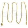 Oro Laminado Basic Necklace, Gold Filled Style Curb Design, Polished, Golden Finish, 5.222.008.30 (0.60 Gauge, 02 MM Thickness, 30 Inches Length)